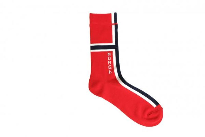 Socks in the Norwegian flag