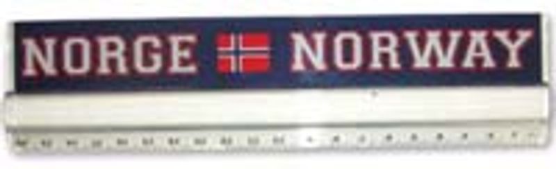 Linjal - Norsk flagg - Norway 