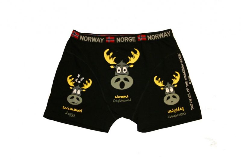 Bokser shorts med elg ansikter